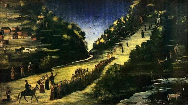 Niko Pirosmanashvili Festival on the Tzkhenis-tzkaly River china oil painting image